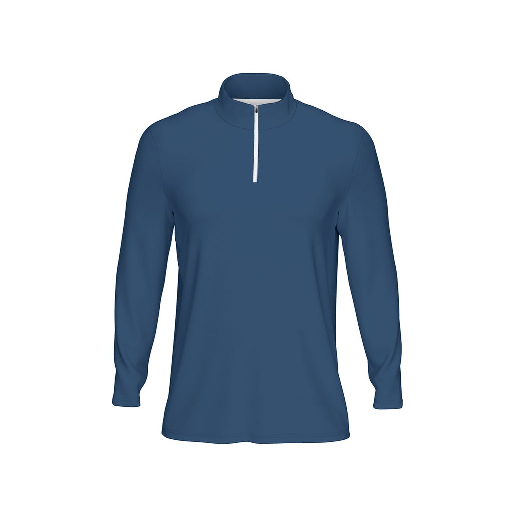 All-Over Print Men's Sports Collar Jersey With Long Sleeve| Interlock