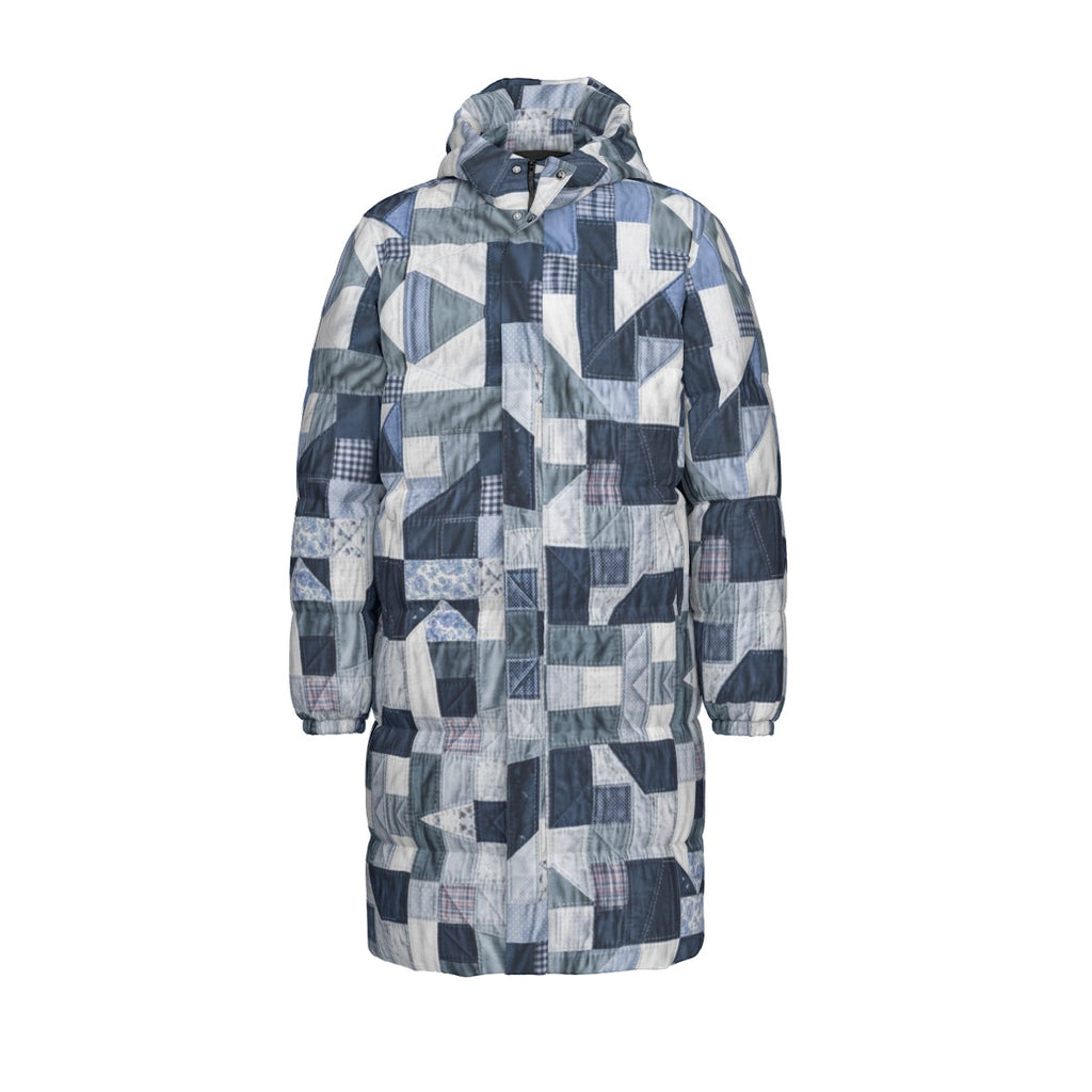 COAT OF MANY COLORS COLLECTION All-Over Print Unisex Borg Fleece Coat With Z Unisex Long Down Jacket