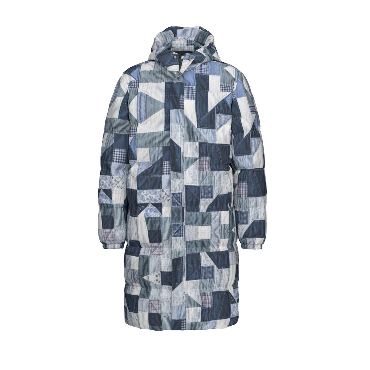 COAT OF MANY COLORS COLLECTION All-Over Print Unisex Borg Fleece Coat With Z Unisex Long Down Jacket