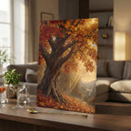Vertical Framed Canvas Wall Art Printed in Canada