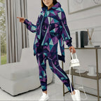 All-Over Print Women's Stretch Hoodie Set