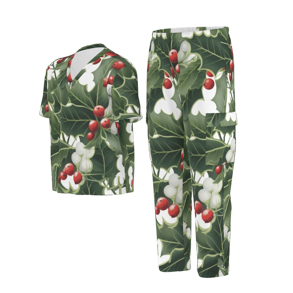 All-Over Print Unisex Scrub Set|Birdseye