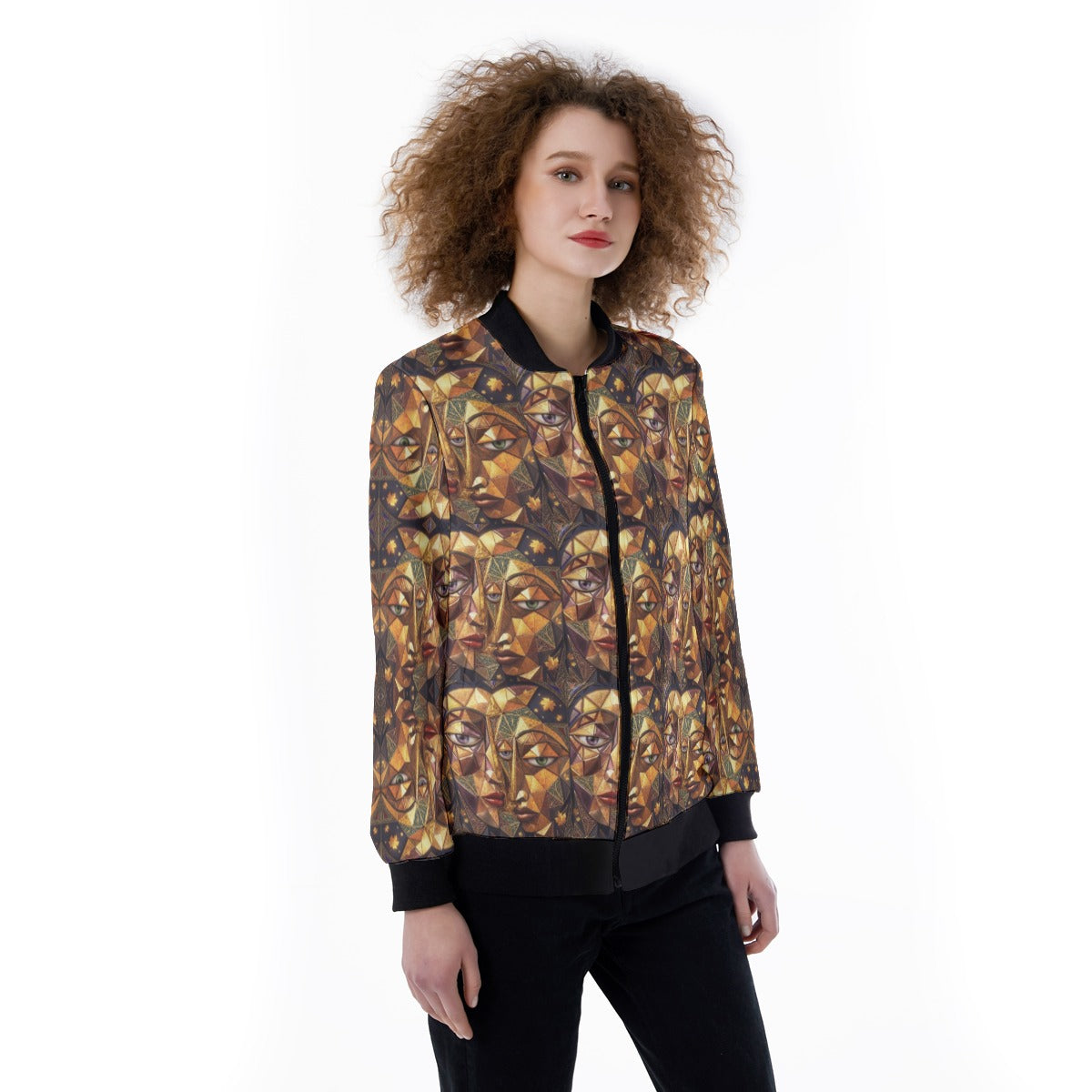 Women's Ribbed Stand-up Collar Jacket No More Stolen Sisters Collection
