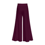 All-Over Print Women’s Lightweight Wide-Leg Pants with Hidden Side Zipper