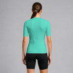 aop Women's Short-Sleeve Cycling Jersey with Black Zipper