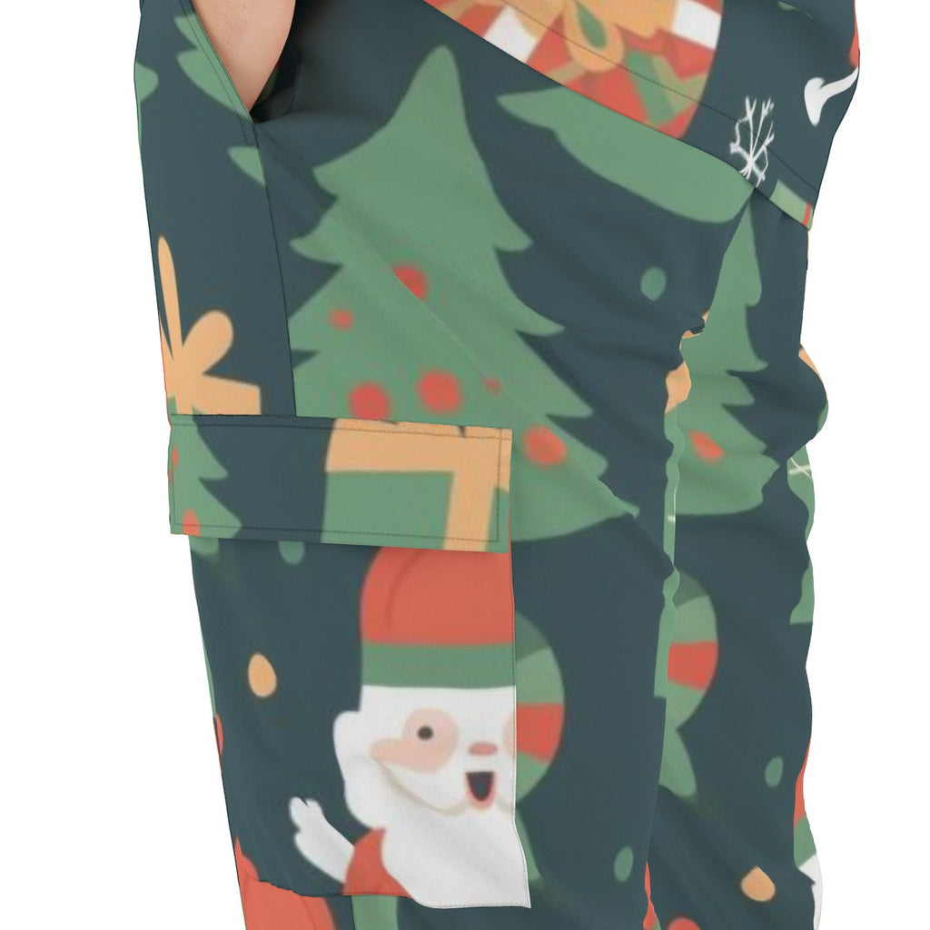 All-Over Print Unisex Scrub Set With Six Pocket