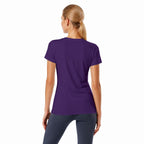 All-Over Print V-neck Women's T-shirt|Bonded Seam