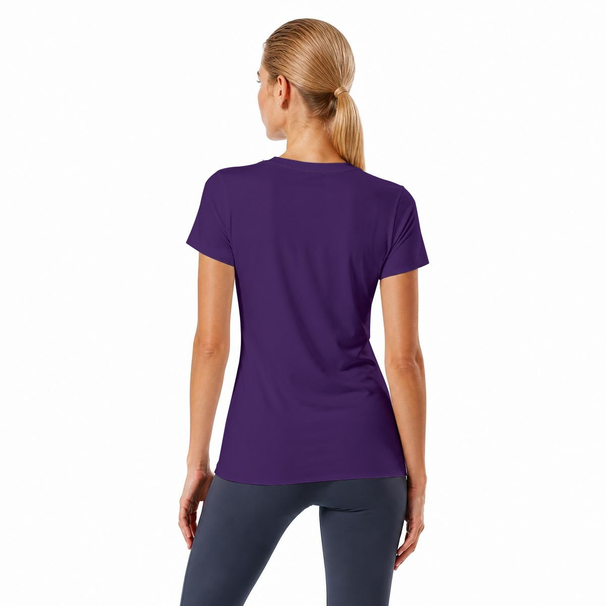 All-Over Print V-neck Women's T-shirt|Bonded Seam