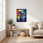 Thickened Rectangular Iron Wall Painting Printed in Canada