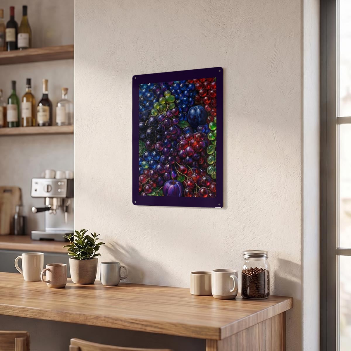 Thickened Rectangular Iron Wall Painting Printed in Canada