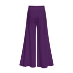 All-Over Print Women’s Lightweight Wide-Leg Pants with Hidden Side Zipper