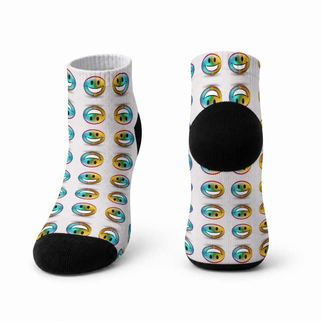 All-Over Print Unisex Color-Block Athletic Socks