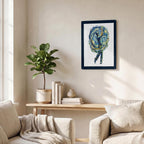 Thickened Rectangular Iron Wall Painting Printed in Canada