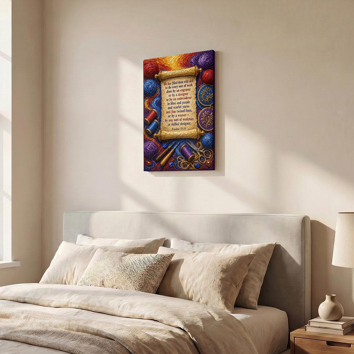 Vertical Framed Canvas Wall Art Printed in Canada