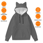 All-Over Print Women’s Hoodie With Decorative Ears