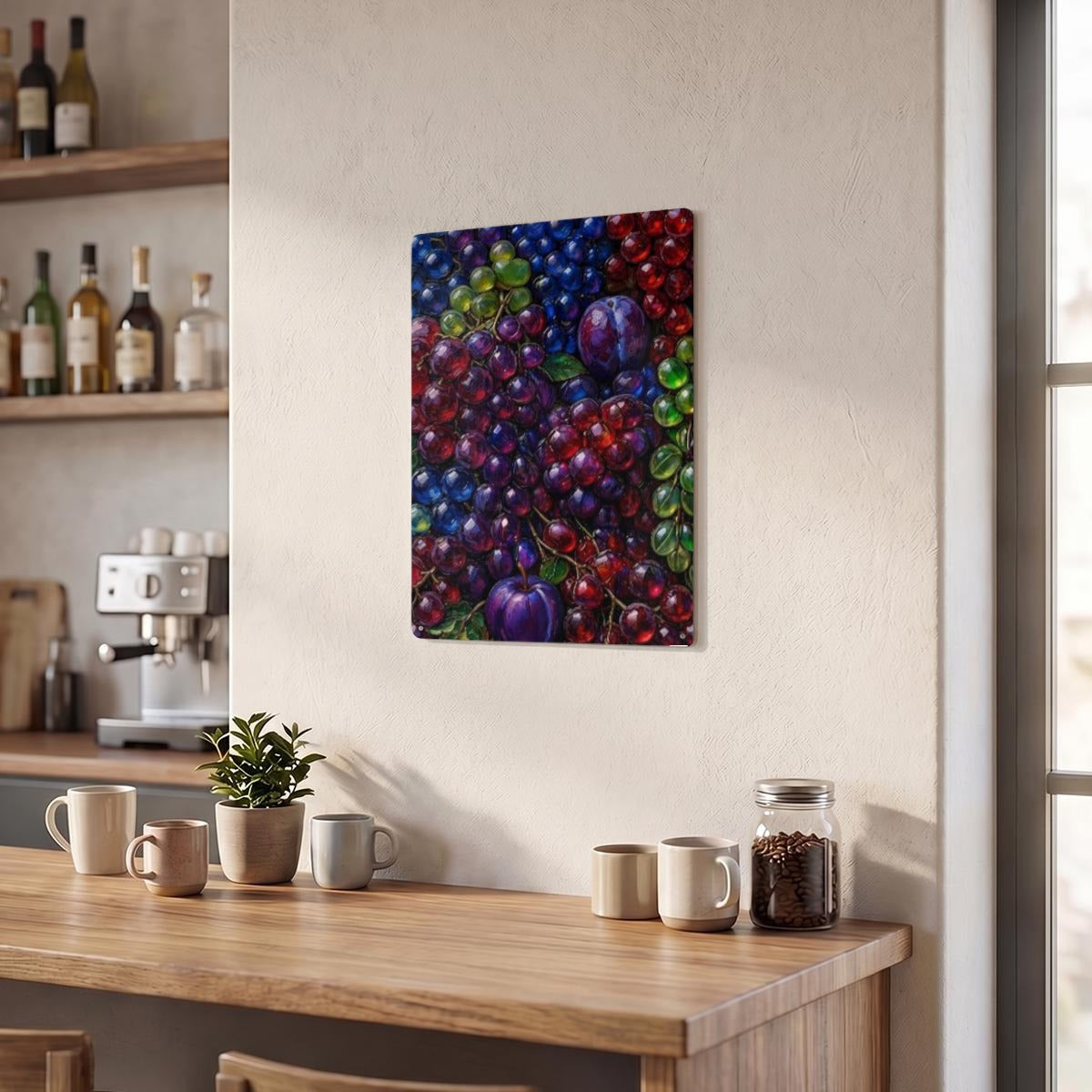Thickened Rectangular Iron Wall Painting Printed in Canada