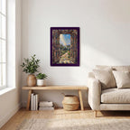 Light Through An Open Foor Thickened Rectangular Iron Wall Painting Printed in Canada