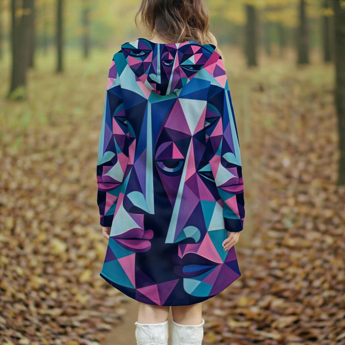 All-Over Print Women's Longline Hoodie Dress