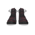 All-Over Print Women's Martin Short Boots With Black Bottom