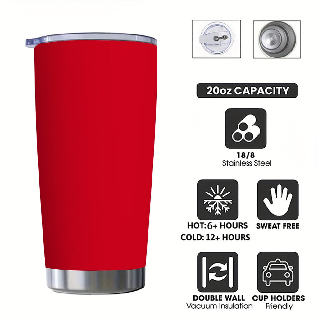 Custom 20OZ Tumbler With Sliding Lid Printed in USA