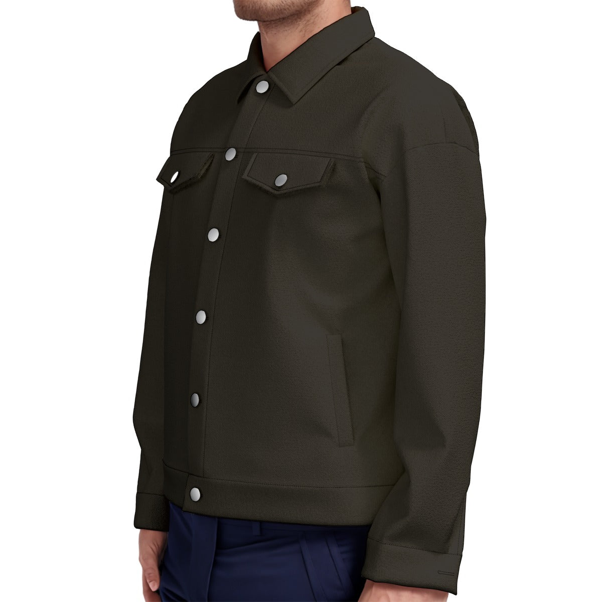 All-Over Print Unisex Lapel Jacket | 245GSM Cotton