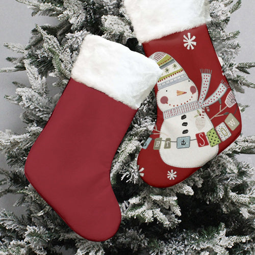 All-Over Print Christmas Socks With Plush Cuff