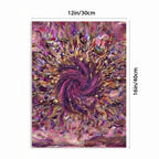 Pink Swirl Designs With Purpose Brand Vertical Framed Canvas Wall Art Printed in Canada