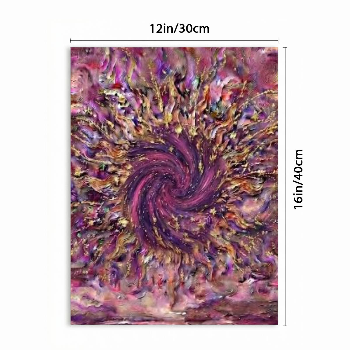 Pink Swirl Designs With Purpose Brand Vertical Framed Canvas Wall Art Printed in Canada