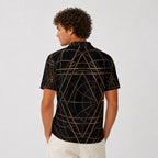 Polo pesante da uomo in poliestere con stampa integrale|210 g/m²