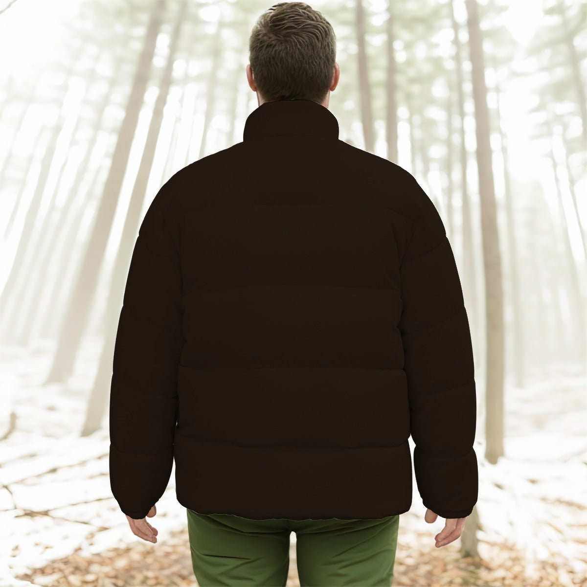 All-Over Print Unisex Stand-up Collar Down Jacket