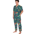 All-Over Print Unisex Scrub Set With Six Pocket