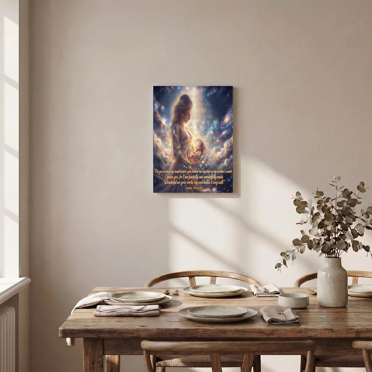 Vertical Framed Canvas Wall Art Printed in Canada