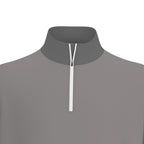 All-Over Print Men's Sports Collar Jersey With Long Sleeve