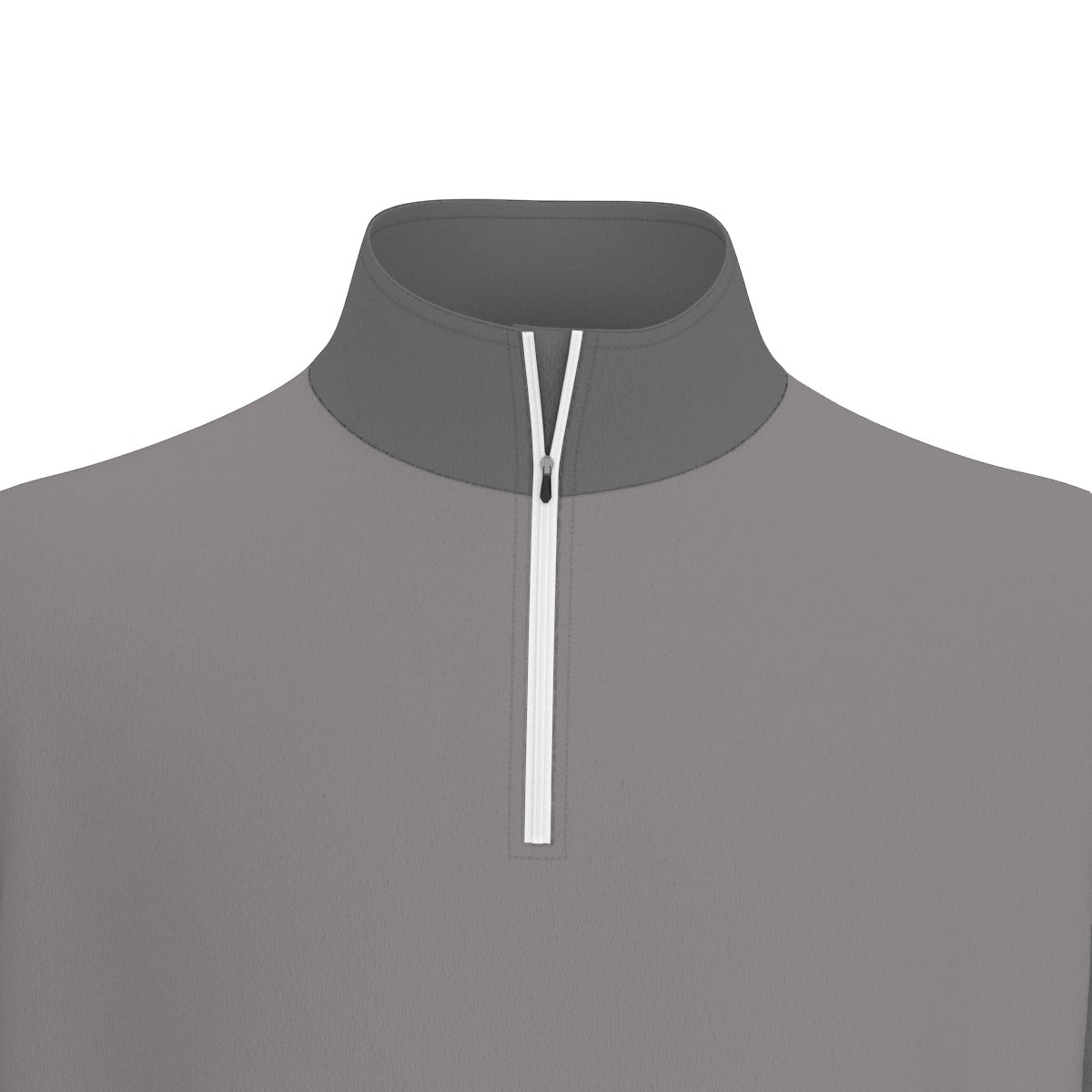 All-Over Print Men's Sports Collar Jersey With Long Sleeve