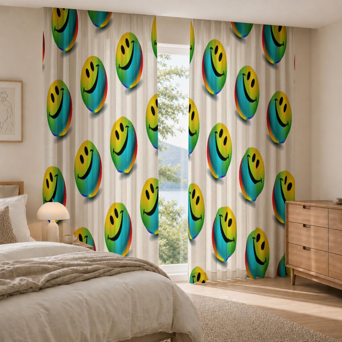 Square Blackout Curtains with Hooks | 265(GSM