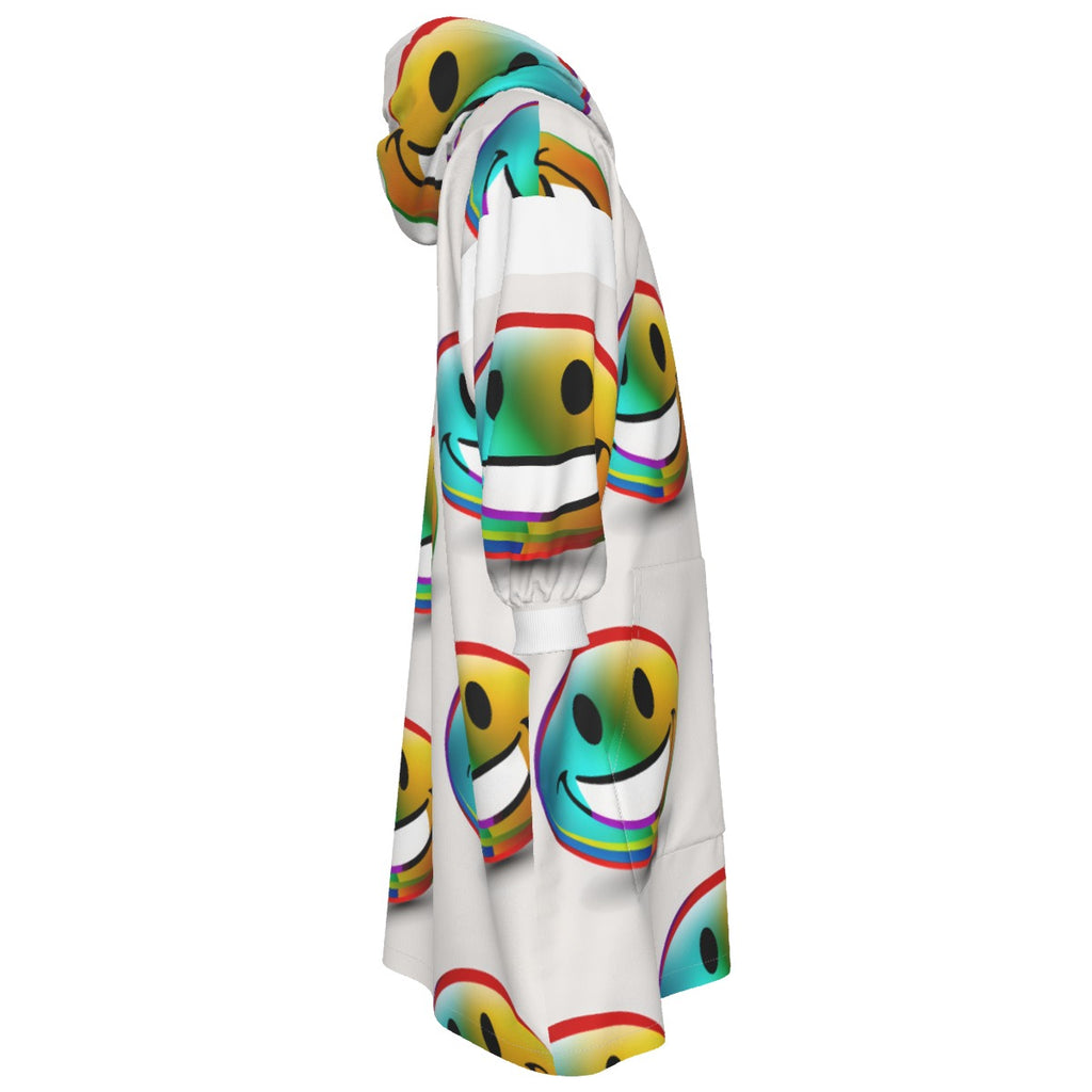 All-Over Print Kid's Sherpa Fleece Mid-Length Hoodie Blanket