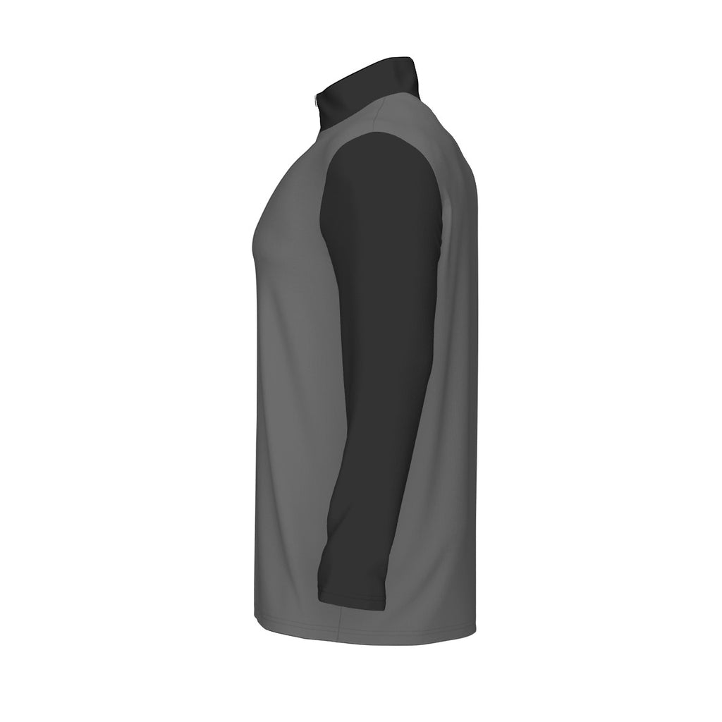All-Over Print Men's Sports Collar Jersey With Long Sleeve| Interlock