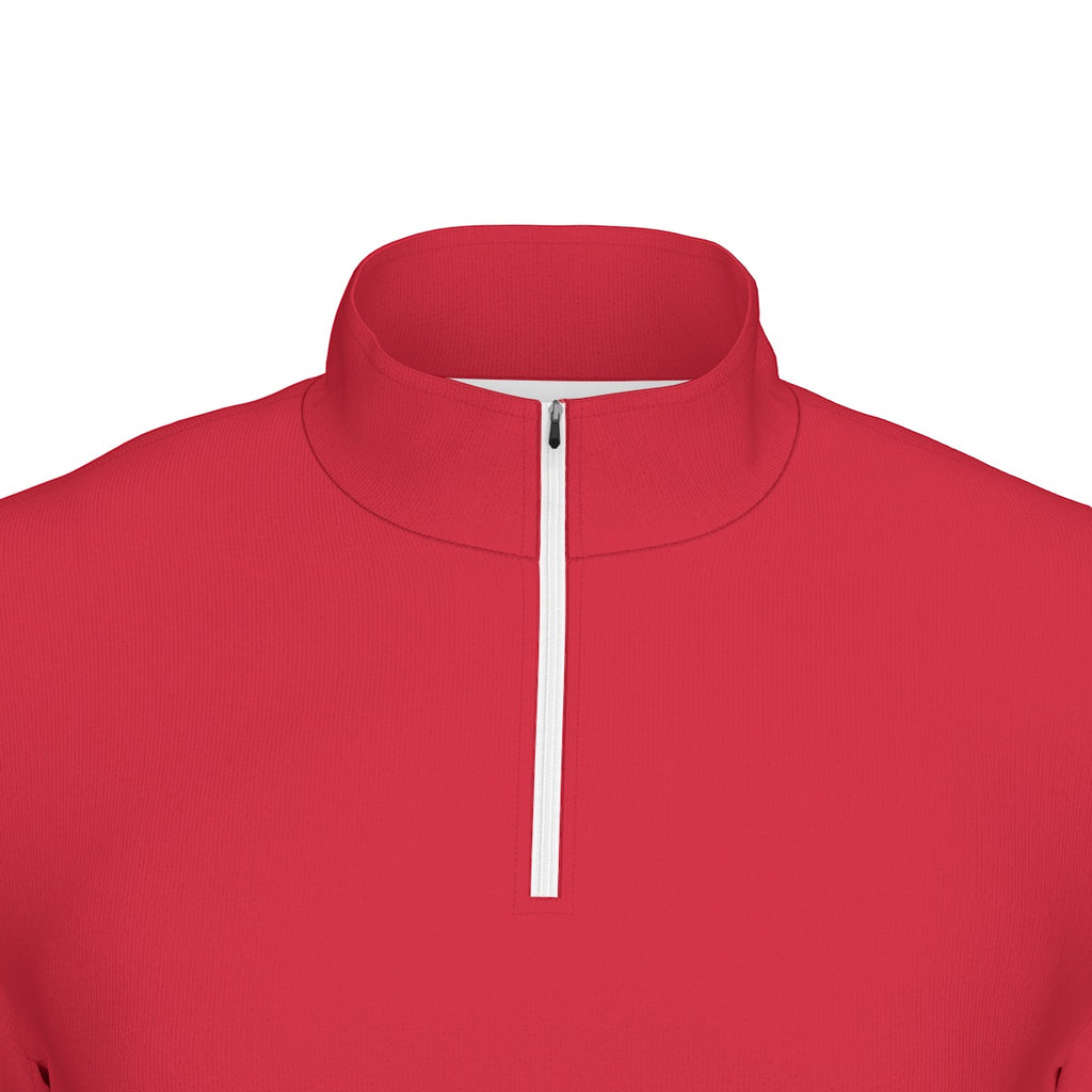 Maglia sportiva da uomo con stampa all-over, colletto e maniche lunghe | Interlock