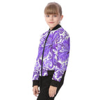 Blouson aviateur pour enfant imprimé all-over