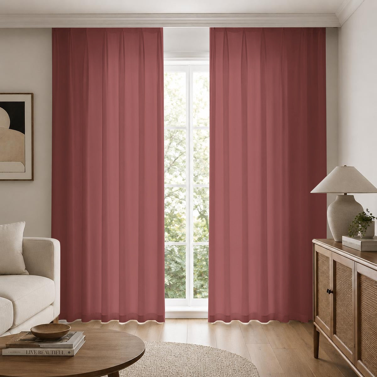 Square Blackout Curtains with Hooks | 265(GSM