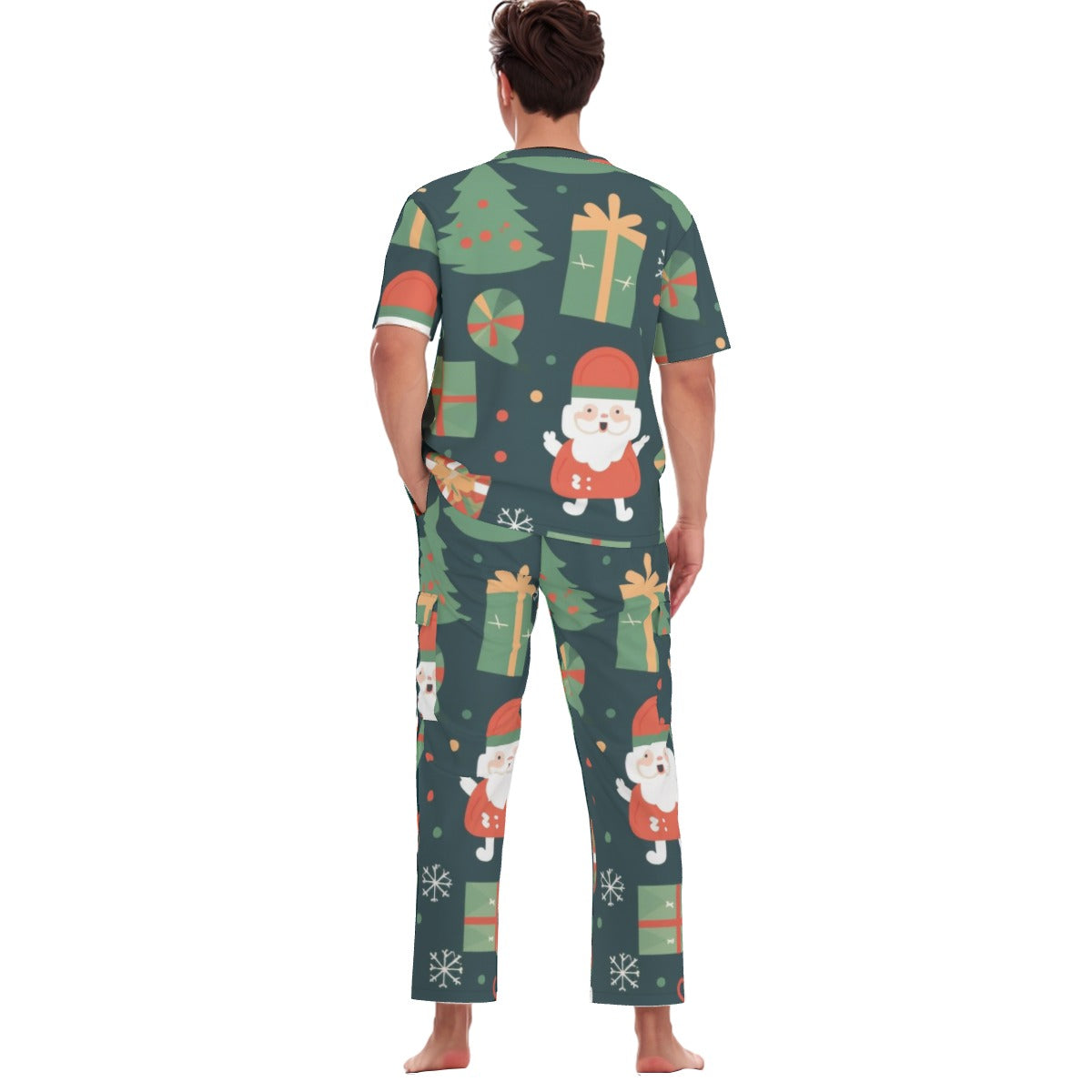 All-Over Print Unisex Scrub Set With Six Pocket