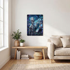 Thickened Rectangular Iron Wall Painting Printed in Canada