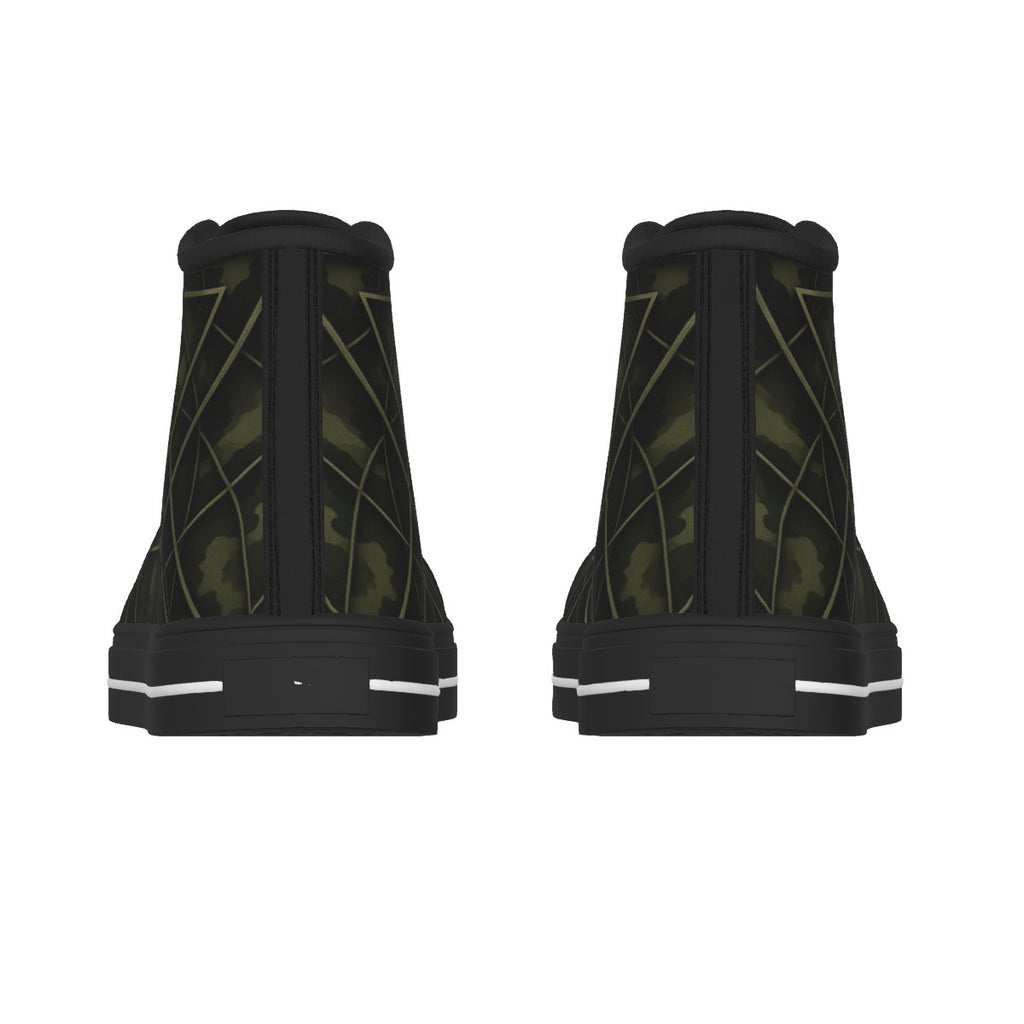Men's Black Sole Canvas Shoes