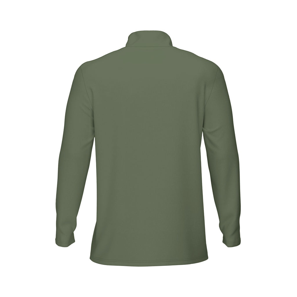 All-Over Print Men's Sports Collar Jersey With Long Sleeve| Interlock