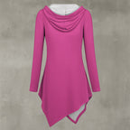 All-Over Print Women's Asymmetric Hem Hoodie