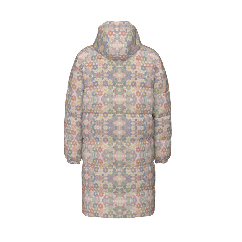 All-Over Print Unisex Long Down Jacket