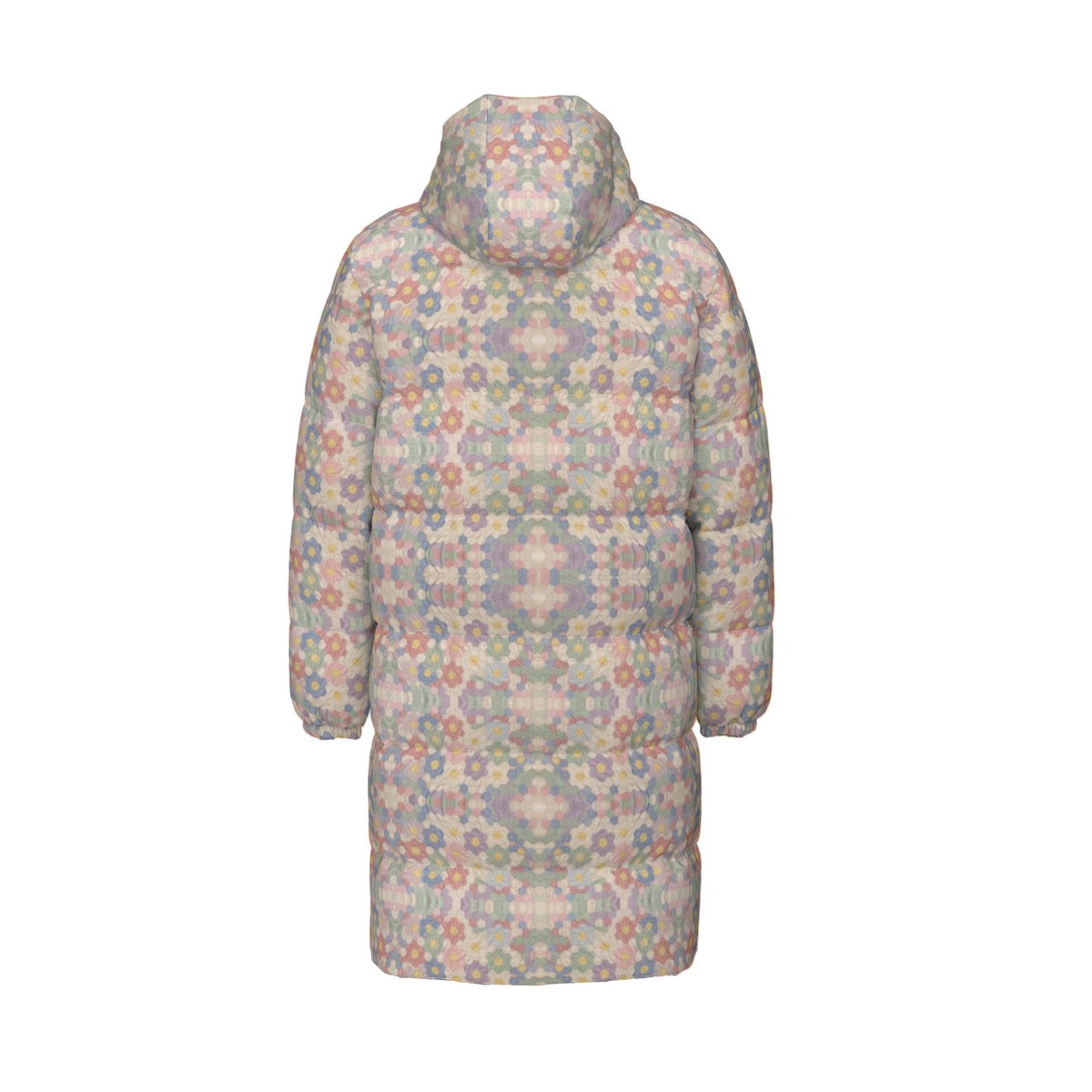 All-Over Print Unisex Long Down Jacket