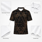 All-Over Print Men's Heavyweight Polyester Polo Shirt|210GSM