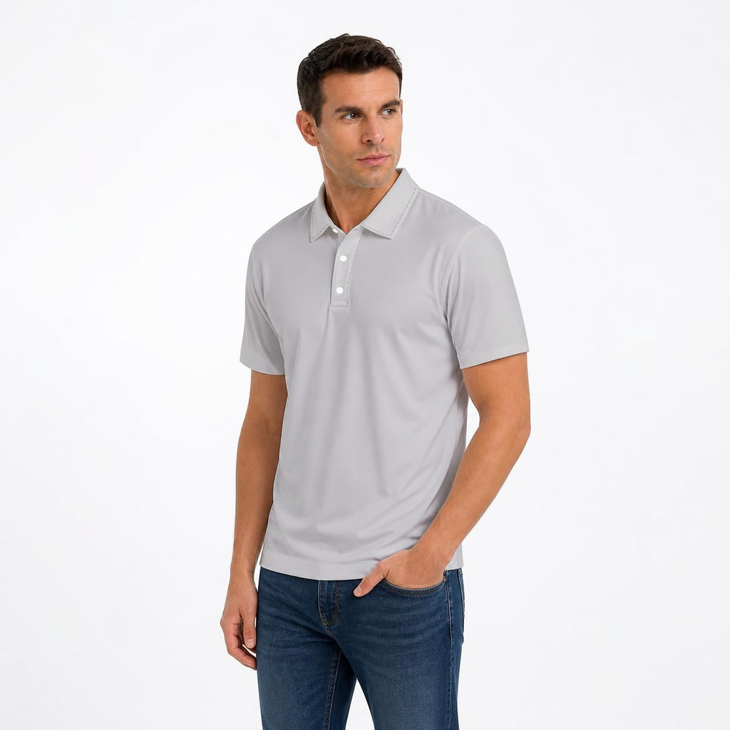 All Over Print Men‘s Two-Piece Collar Polo Shirt|Bonded Seam