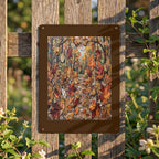 Fallen Leaves Thickened Rectangular Iron Wall Painting Printed in Canada